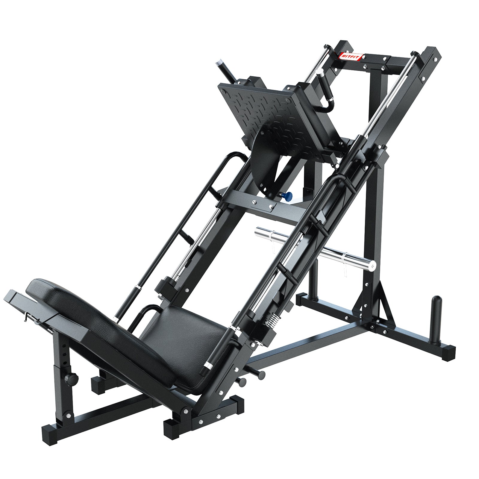 RitFit BLP01 45 Degree 3-In-1 Leg Press Hack Squat and Calf Raise Machine