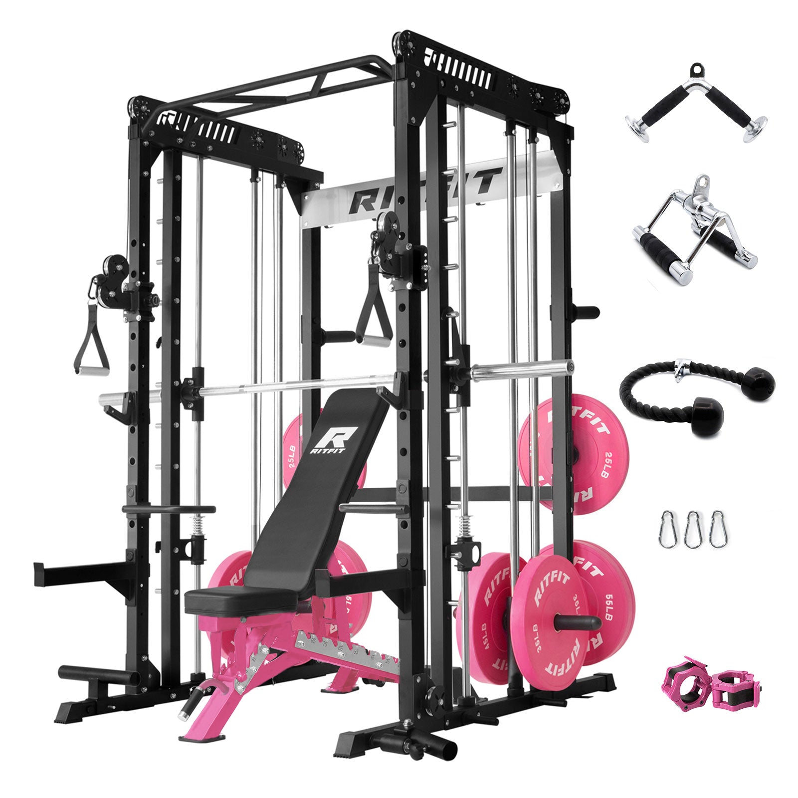 RitFit P6 All-In-One Pink Home Gym Package