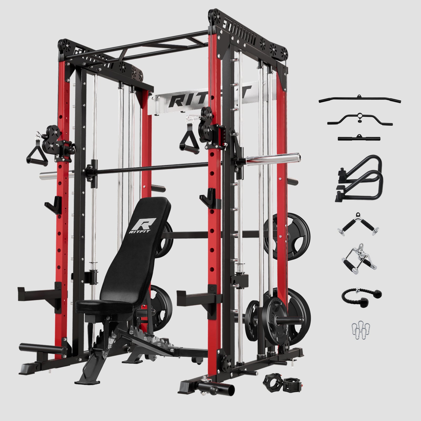 RitFit M1 Smith Machine Home Gym Package Comprehensive All-In-One Work