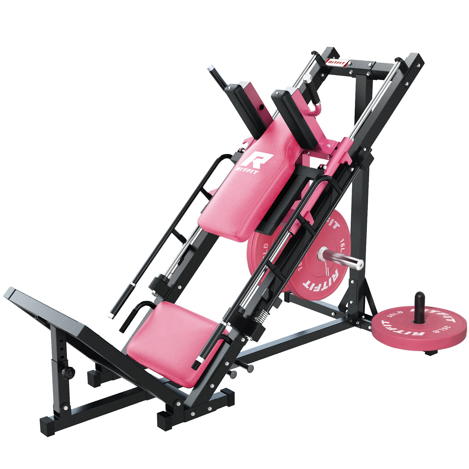 RitFit BLP01 Full Leg Workout Package 3-In-1 Leg Press, Hack Squat, and Calf Raise Set