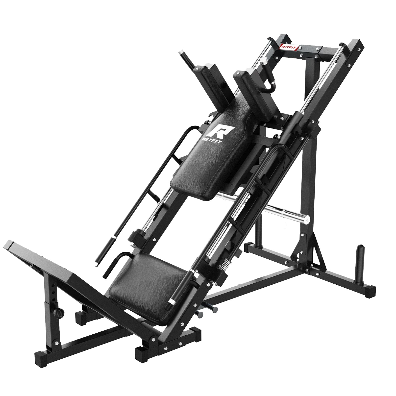 RitFit BLP01 45 Degree 3-In-1 Leg Press Hack Squat and Calf Raise Machine