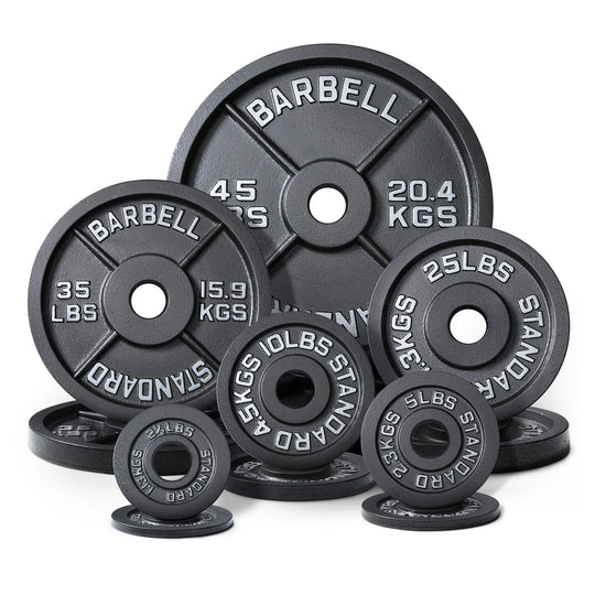 RitFit Olympic Weight Set Bars and Plates Weight Lifting Set