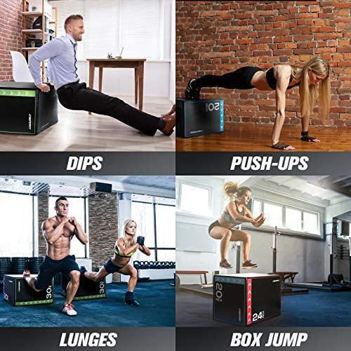 RitFit 3 in 1 Plyo Box Soft Foam Box Jump Platform for Exercises