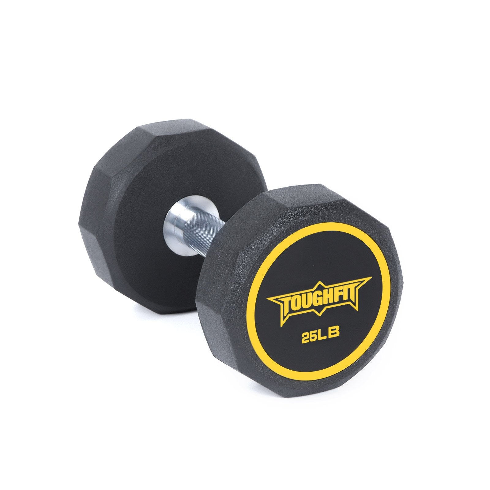 ToughFit Decagon Shape Dumbbells PEV Material 25lbs (Single)