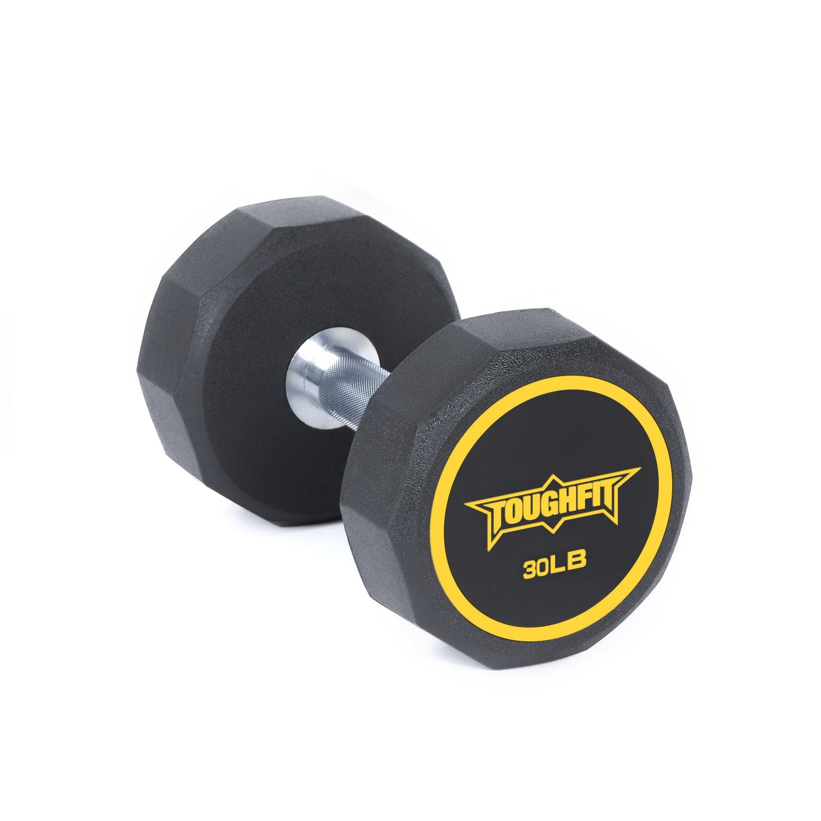 ToughFit Decagon Shape Dumbbells PEV Material 30lbs (Single)